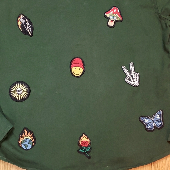 Eighty Eight Hoodie Medium Patches Jean Jacket - Picture 6 of 11